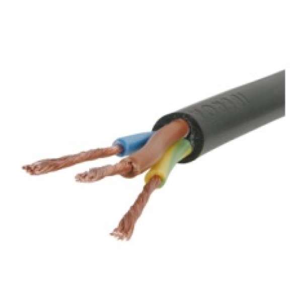 CABLE DE GOMA NEGRO 3x1mm             CABLINUR