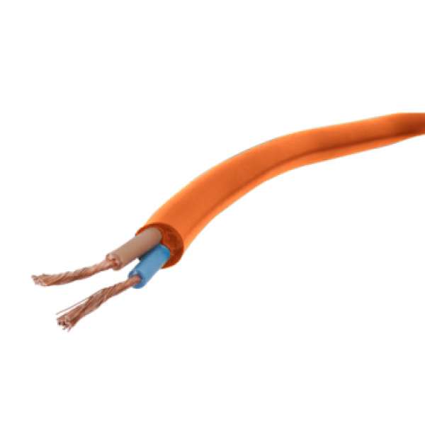 CABLE DE GOMA NARANJA 2x2mm           CABLINUR