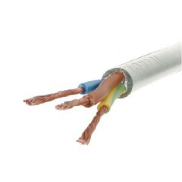 CABLE GOMA BLANCO 3X1 ROLLO X 50 MTS DIORS