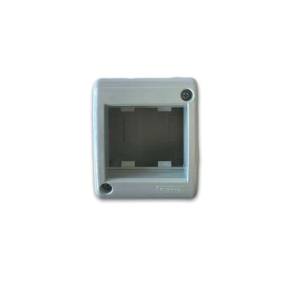 LINEA AVE CAJA EXTERIOR 2 MODULOS GRIS     CONATEL