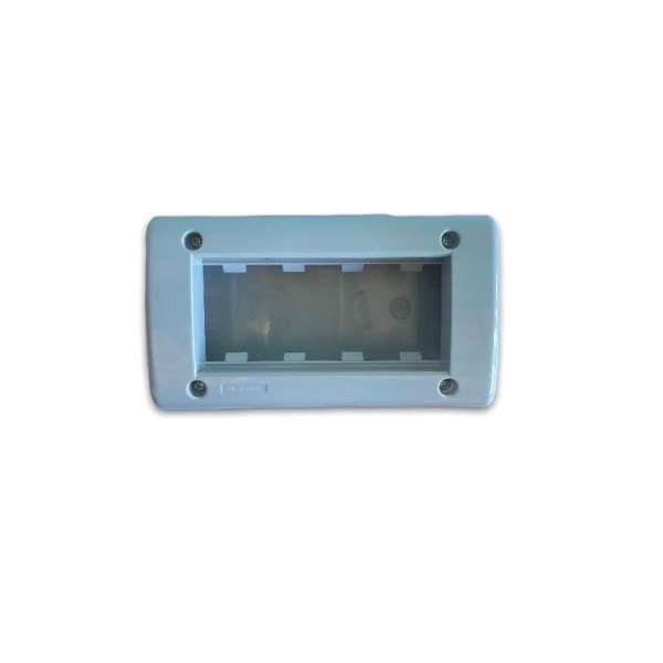 LINEA AVE CAJA EXTERIOR 4 MODULOS GRIS     CONATEL