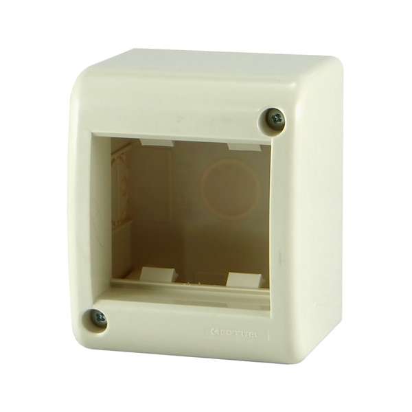 LINEA AVE CAJA EXTERIOR 2 MODULOS MARFIL   CONATEL