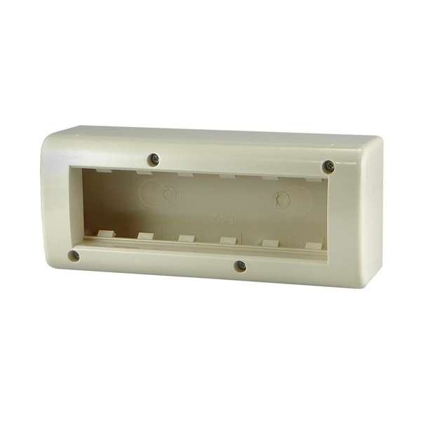 LINEA AVE CAJA EXTERIOR 6 MODULOS MARFIL   CONATEL