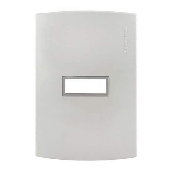LINEA VISIONE PLAQUETA 1 MODULO BLANCA     CONATEL