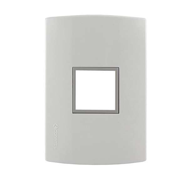 LINEA VISIONE PLAQUETA TOMA STD BLANCA     CONATEL