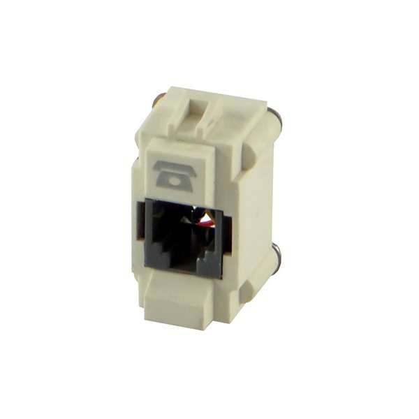 LINEA VISIONE MODULO TELEFONO RJ11 MARFIL  CONATEL