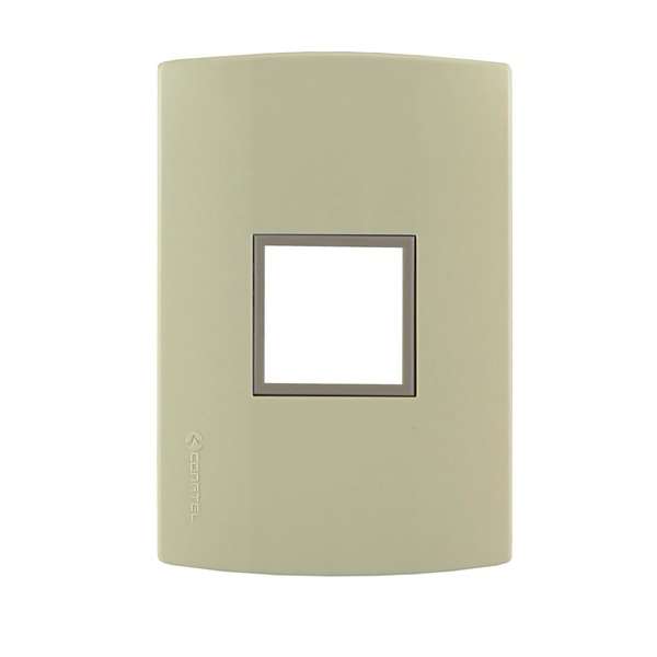 LINEA VISIONE PLAQUETA TOMA STD MARFIL     CONATEL