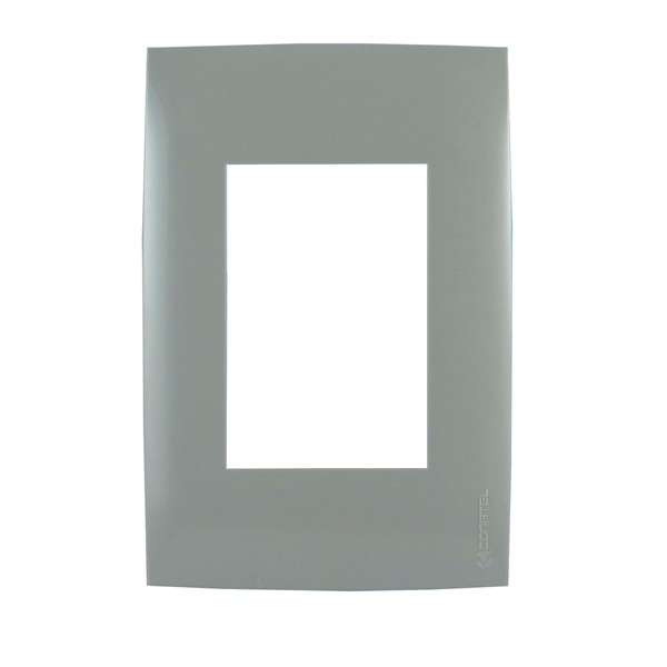 LINEA PRESTA PLAQ 3 MODULOS GRIS CLARO     CONATEL
