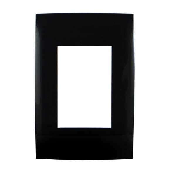 LINEA PRESTA PLAQ 3 MODULOS NEGRA          CONATEL