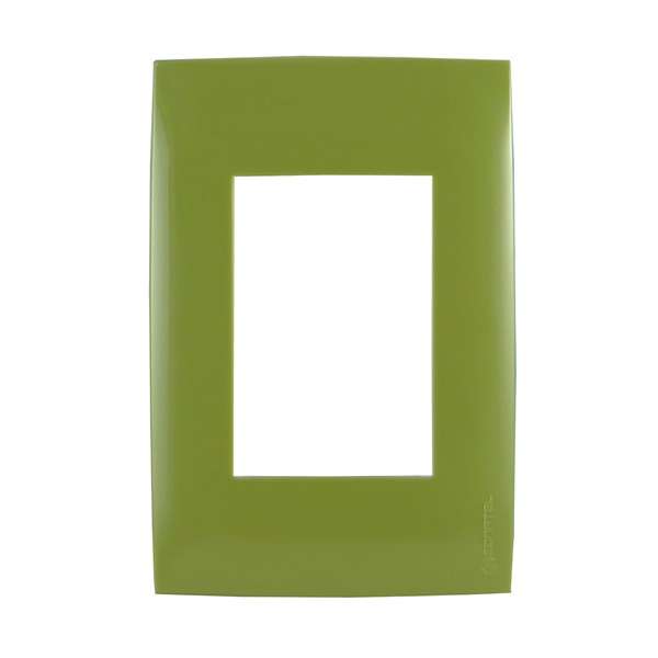 LINEA PRESTA PLAQ 3 MODULOS VERDE MUSGO    CONATEL