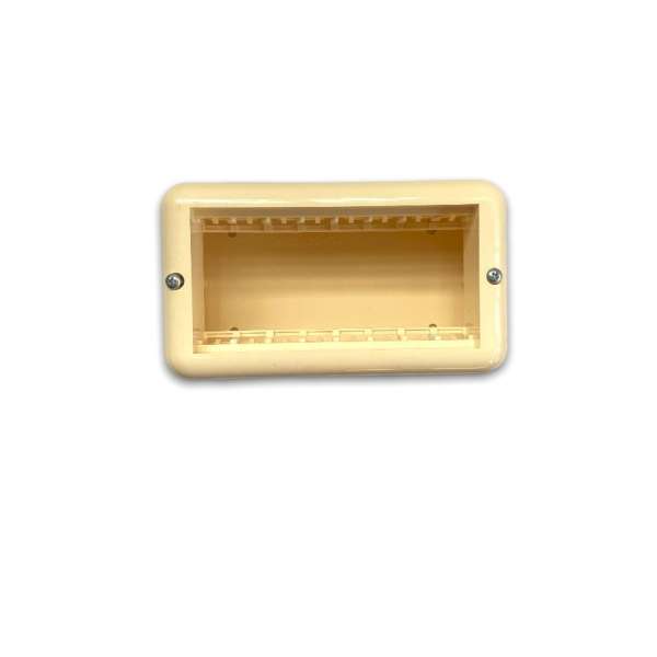 LINEA PRESTA CAJA EXTERIOR 4 MODULOS MARFIL