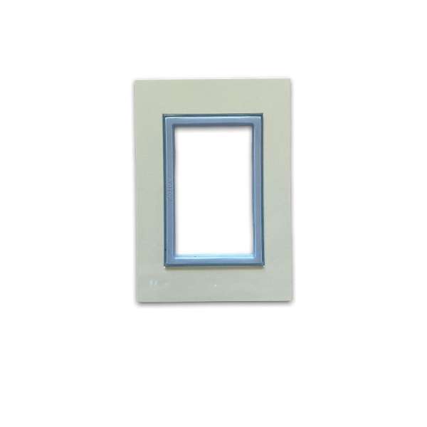 LINEA ZEN PLAQUETA 3 MODULOS CELESTE    ( COLORS )