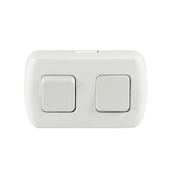 LINEA TEKNA INTERRUPTOR UNIPOLAR DOBLE EXTERIOR