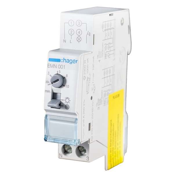 INTERRUPTOR AUTOMATICO ESCALERA EMN001 HAGER
