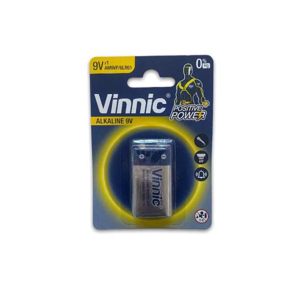 PILA BATERIA 9V ( ALCALINA )                VINNIC