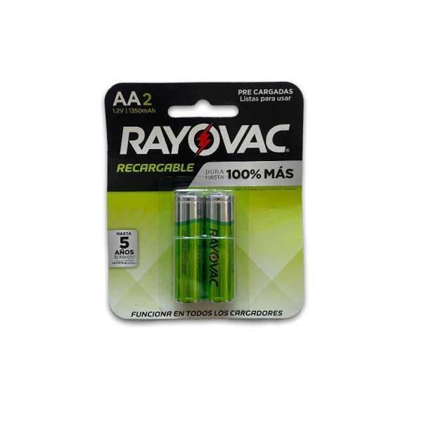 PILA RECARGABLE AA 2000ma RAYOVAC