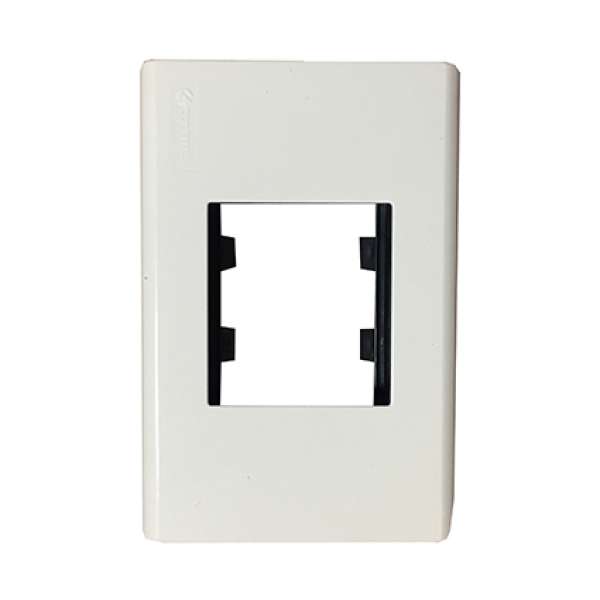 LINEA DUOMO BIANCO PLAQ 1 MODULO DOBLE     CONATEL