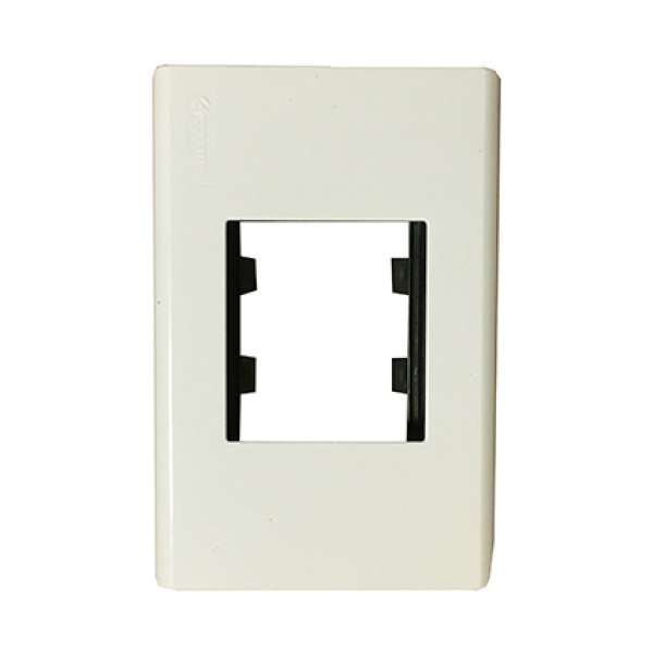 LINEA DUOMO MARFIL PLAQ 1 MODULO DOBLE     CONATEL