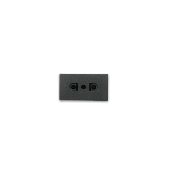 LINEA DUOMO NEGRO TOMA UNIVERSAL C/T 10A CONATEL