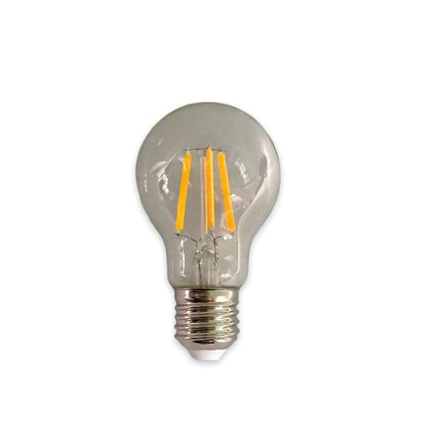 LAMPARA LED VINTAGE A60 4W TRANSPARENTE 3000K