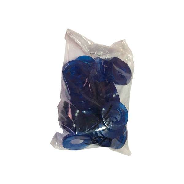 ARO  3/4" PLASTICO AZUL (EL CIENTO)
