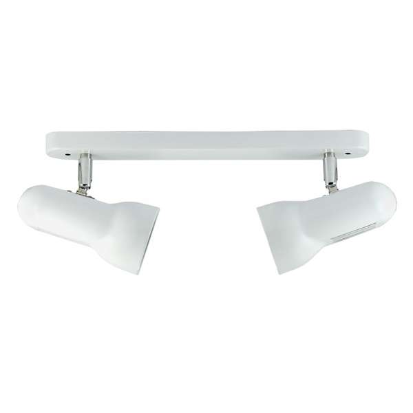 SPOT DOBLE RECTANGULAR TURBO NEGRO