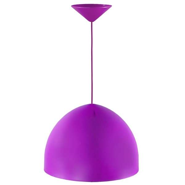 CAMPANA DE PLASTICO E27 250mm VIOLETA