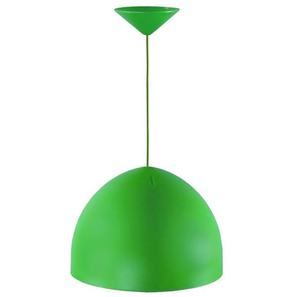 CAMPANA DE PLASTICO E27 250mm VERDE