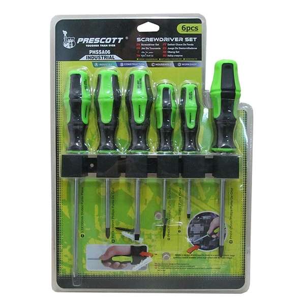 DESTORNILLADOR JUEGO X 6 PIEZAS           PRESCOTT