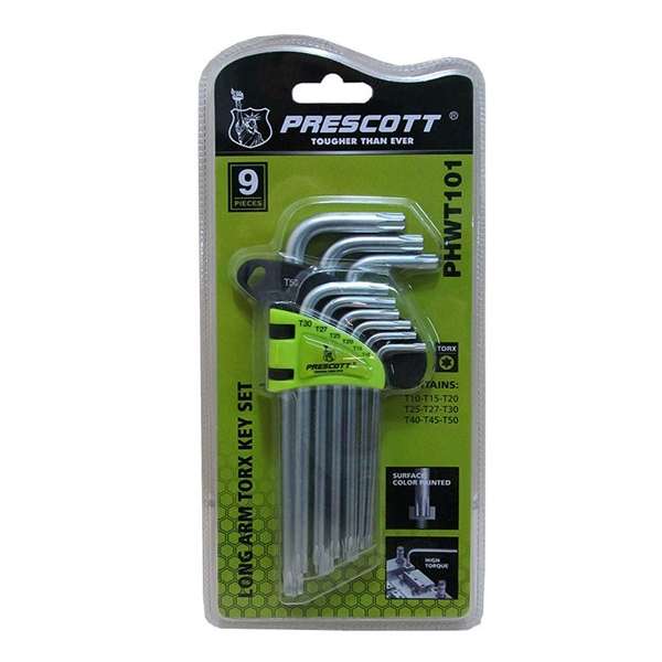 JUEGO DE LLAVE TORX 10 PIEZAS             PRESCOTT