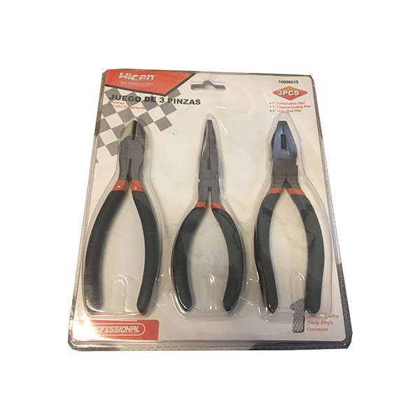 JUEGO 3 PINZAS 6"                            HICEN