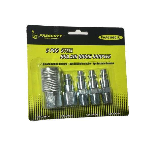 KIT ACOPLE PARA AIRE 5 PIEZAS ACERO       PRESCOTT