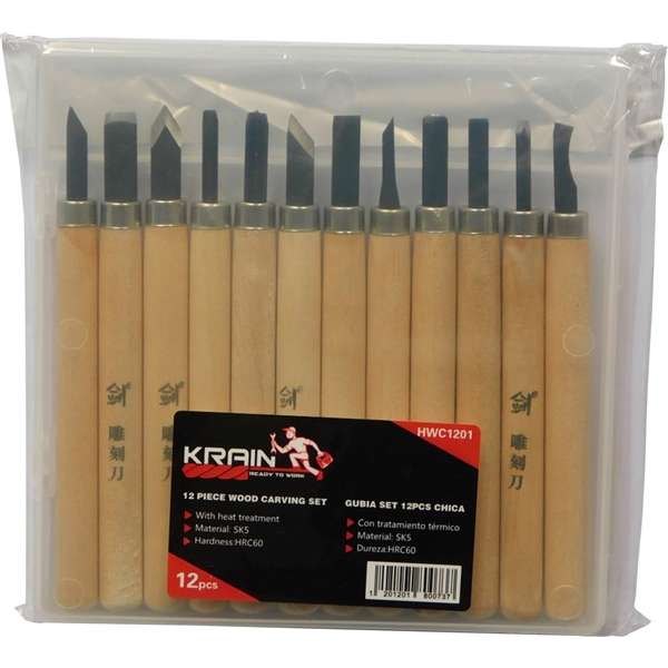 JUEGO DE GUBIAS 12 PIEZAS                    KRAIN