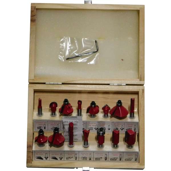 FRESAS PARA ROUTER 15 PIEZAS                 KRAIN