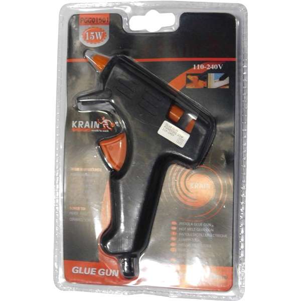 PISTOLA PEGAR SILICONA CHICA 15W             KRAIN