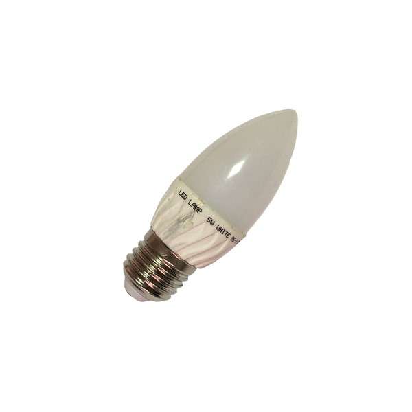 LAMPARA VELA DE LED 5 WATTS ( E27 ) CALIDA ( NAF )