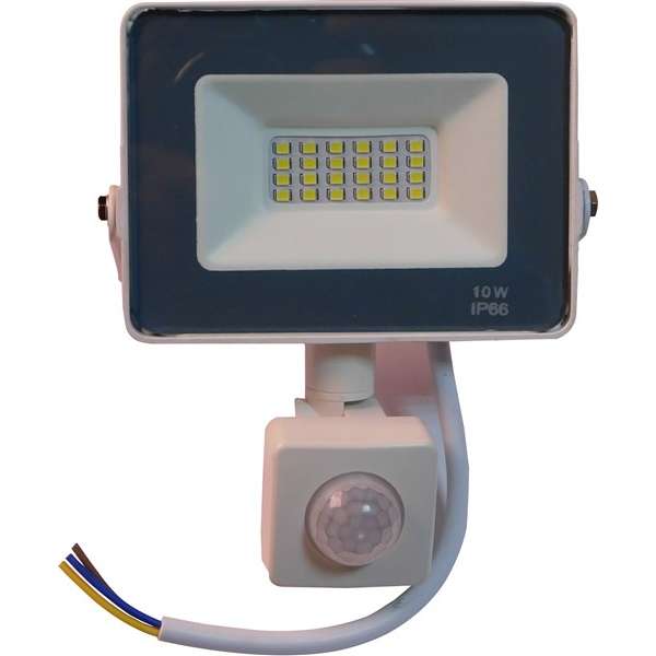 REFLECTOR DE LED 10w FRIO C/SENSOR WT-FL03/B (NAF)