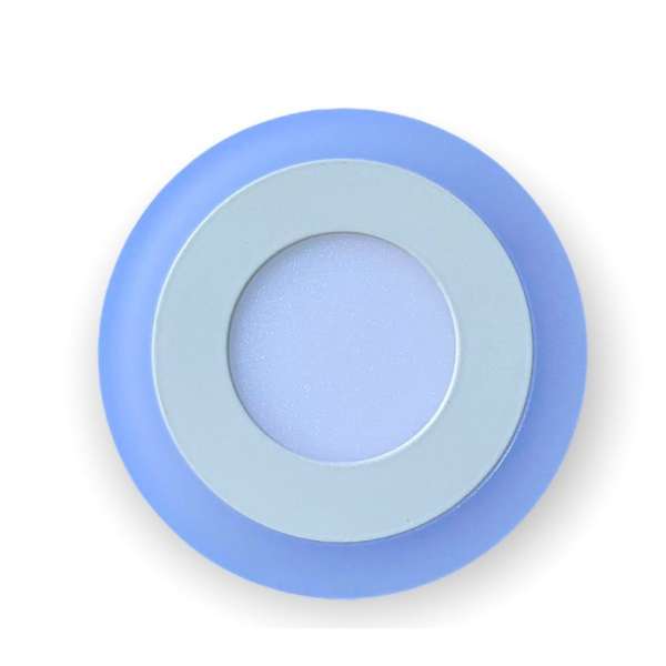 PLAFON DE LED REDONDO LUZ CALIDA+AZUL 3w+3w( NAF )