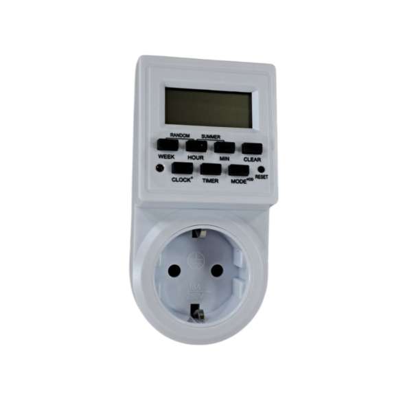 TIMER DIGITAL CON FICHA SCHUKO             ( NAF )