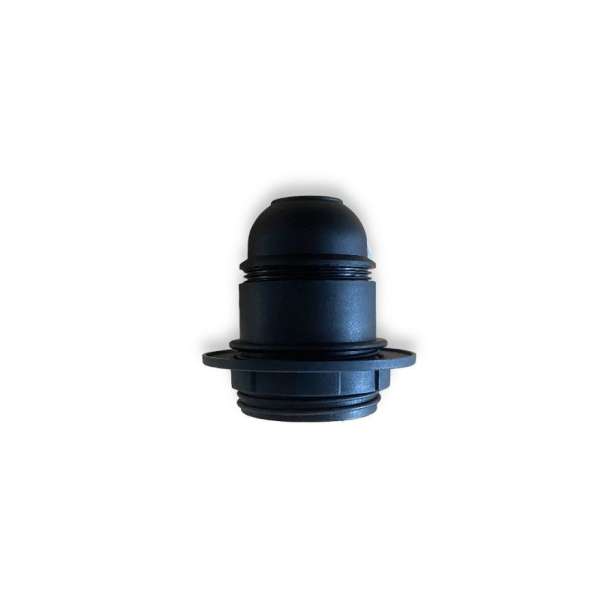 PORTALAMPARA PLASTICO CON ARO E27 TSD NEGRO  (NAF)
