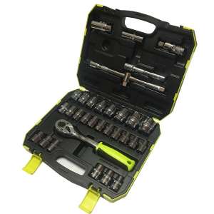 JUEGO DE DADOS 32 PZAS ENCASTRE 1/2"      PRESCOTT