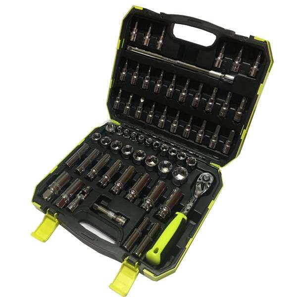 JUEGO DE DADOS 61 PZAS ENCASTRE 3/8" PRESCOTT