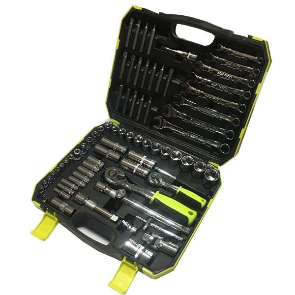 JUEGO DE DADOS 75 PZAS ENCASTRE 1/4-1/2 PRESCOTT