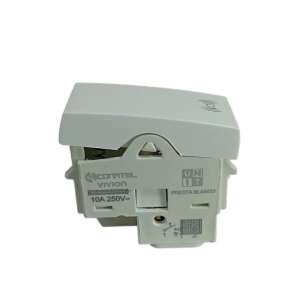 LINEA PRESTA MODULO PULSADOR TIMBRE BLANCO CONATEL