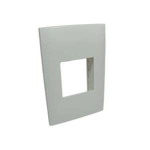 LINEA PRESTA PLAQUETA 1 MODULO DOBLE BLANCA  CONATEL
