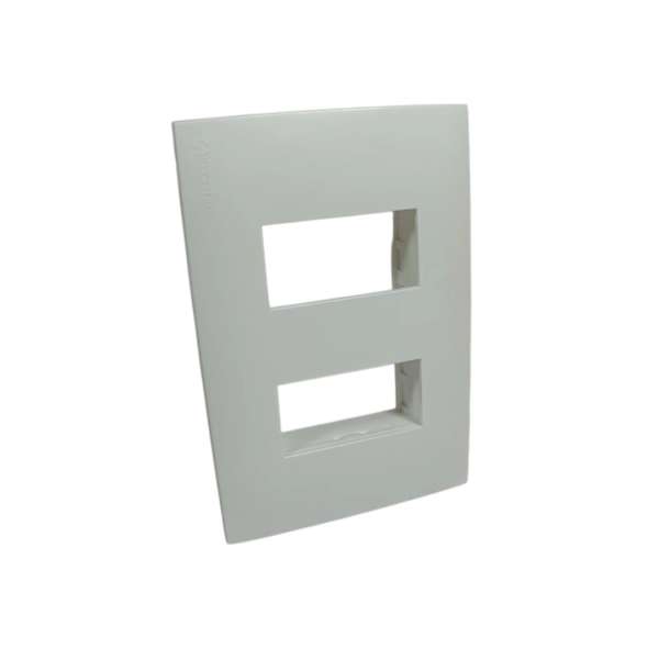 LINEA PRESTA PLAQ 2 MODULOS BLANCA         CONATEL