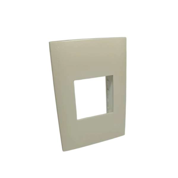 LINEA PRESTA PLAQ 1 MODULO DOBLE MARFIL    CONATEL
