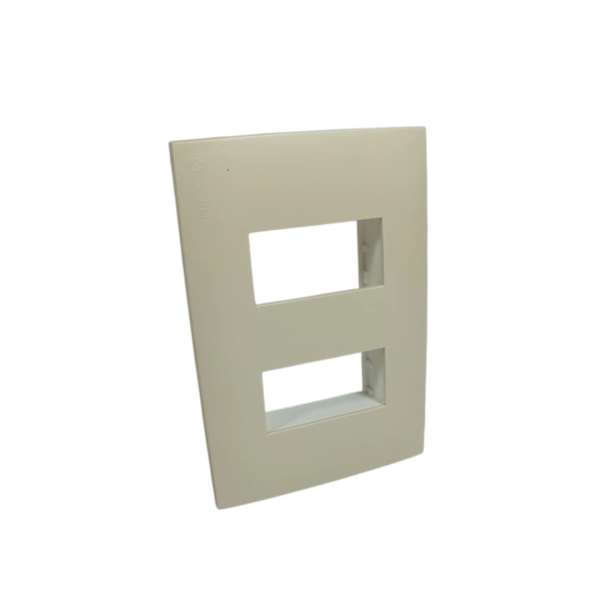 LINEA PRESTA PLAQ 2 MODULOS MARFIL         CONATEL