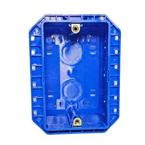 CAJA LLANA DE EMBUTIR CON GRAMPA METAL 4X2" VIVION