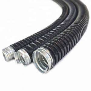 CAÑO CORRUGADO METAL + PVC 20MM ROLLO 50 mts